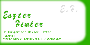 eszter himler business card